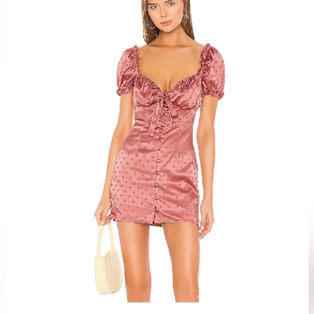 LOVERS + FRIENDS Porter Mini Dress Pink M